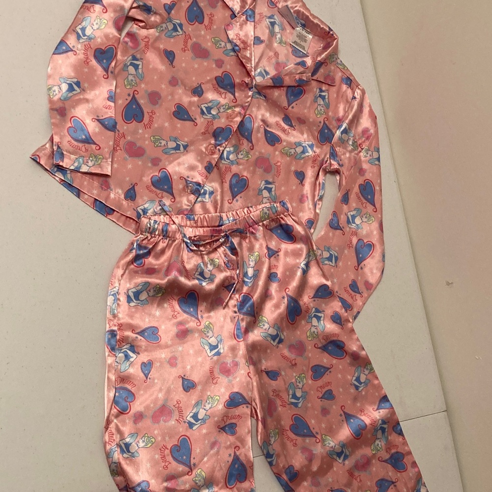 Pink and Blue Disney Princess Kids Pajamas